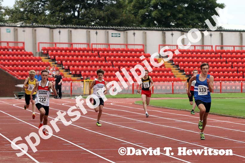 Boys under-15s 300 metres at the Gateshead Tartan Games Open.